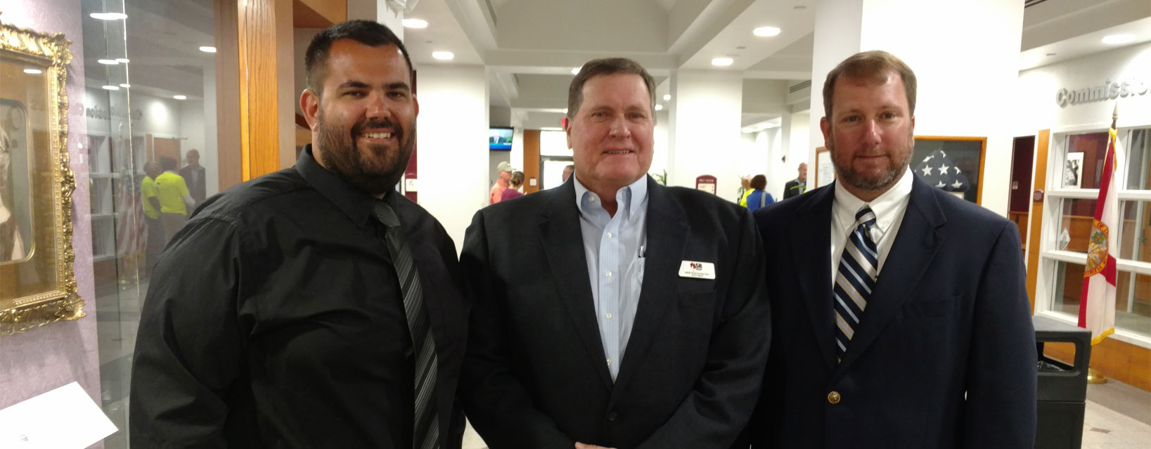 Aaron, Scott and Rich at a County Meeting